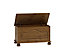 Malmo Pine effect Stained Ottoman (H)450mm (W)828mm (D)417mm