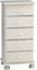 Malmo Stained White Pine 5 Drawer Chest of drawers (H)901mm (W)441mm (D)383mm