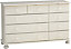 Malmo Stained White Pine 9 Drawer Chest of drawers (H)741mm (W)1206mm (D)383mm