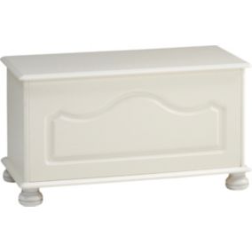 Malmo White Stained Ottoman (H)450mm (W)828mm (D)417mm