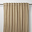Mandlay Beige Spotted stripe Unlined Pencil pleat Curtain (W)167cm (L)183cm, Single