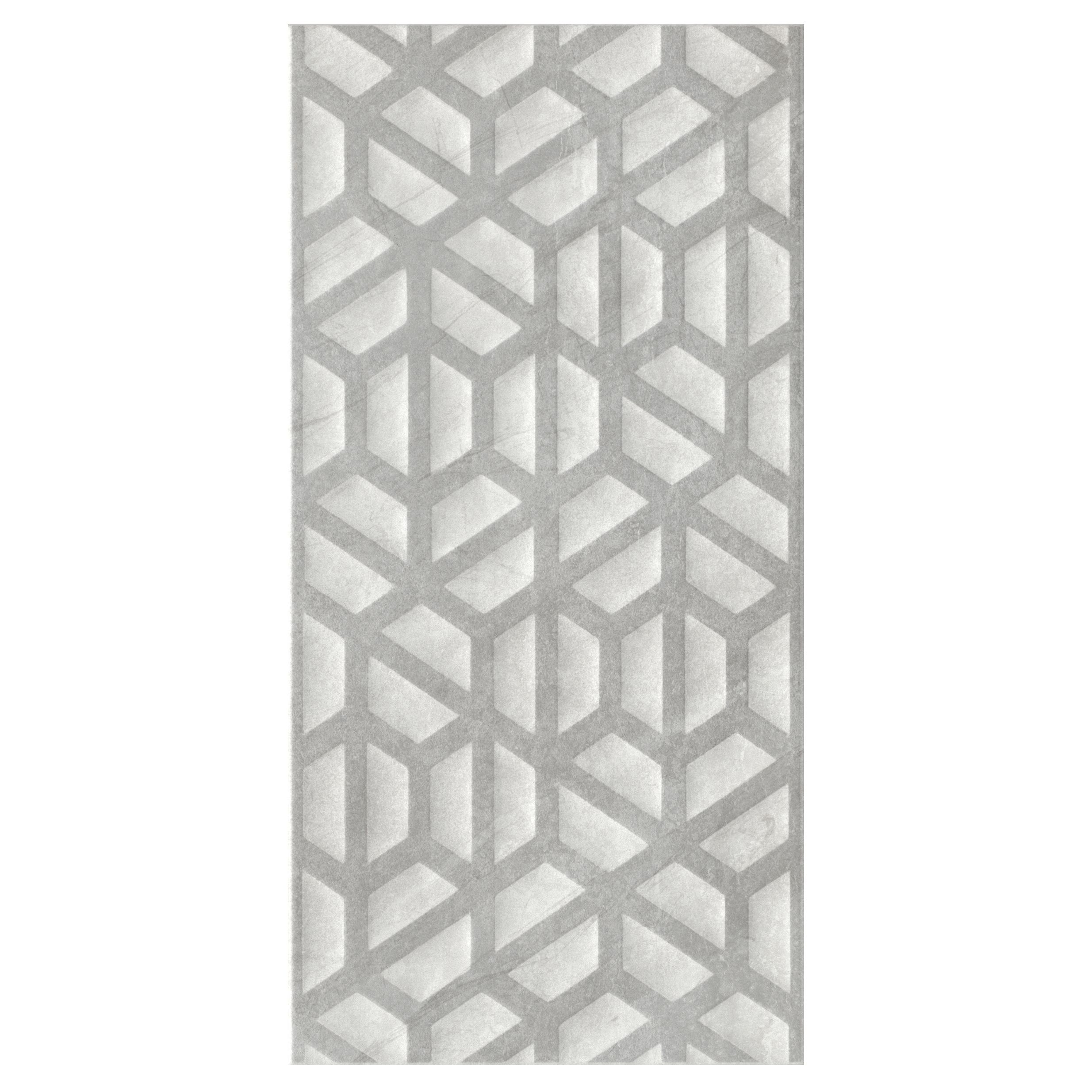 Manhattan Grey Matt Décor Ceramic Indoor Wall Tile Sample