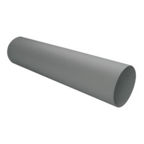 Manrose Black Solid wall duct, (L)0.35m (Dia)100mm