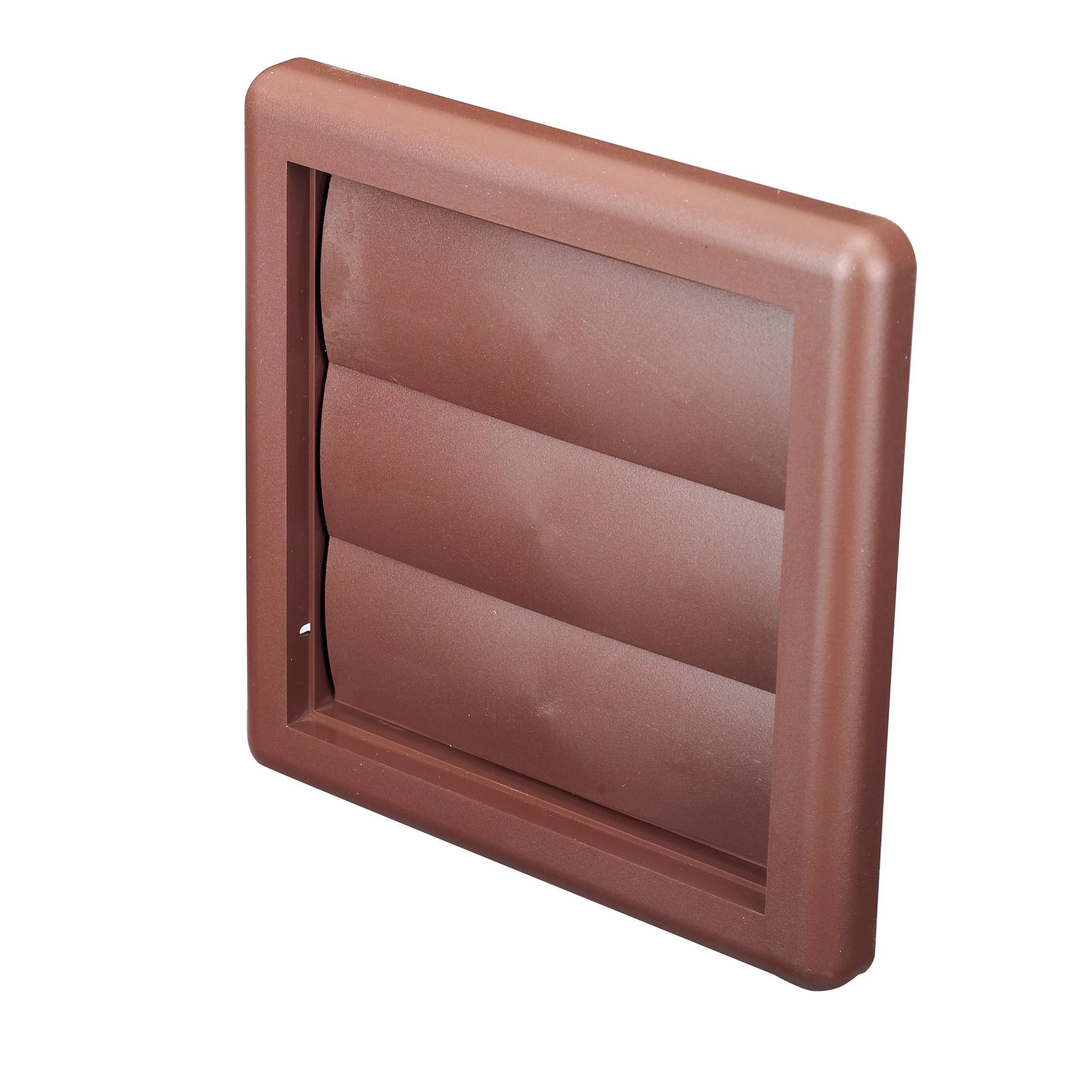 Manrose Brown Square Air vent & gravity flap V1180B, (H)125mm (W)125mm