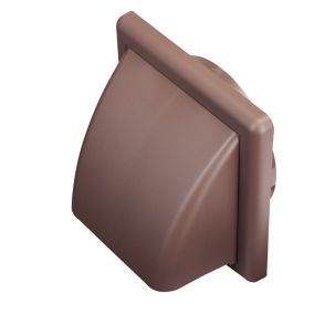 Manrose Brown Square Applications requiring low extraction rates Hooded air vent V1241B, (H)140mm (W)140mm