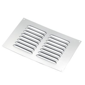 Manrose Chrome effect Rectangular Applications requiring low extraction rates Fixed louvre vent V1840S, (H)152mm (W)229mm