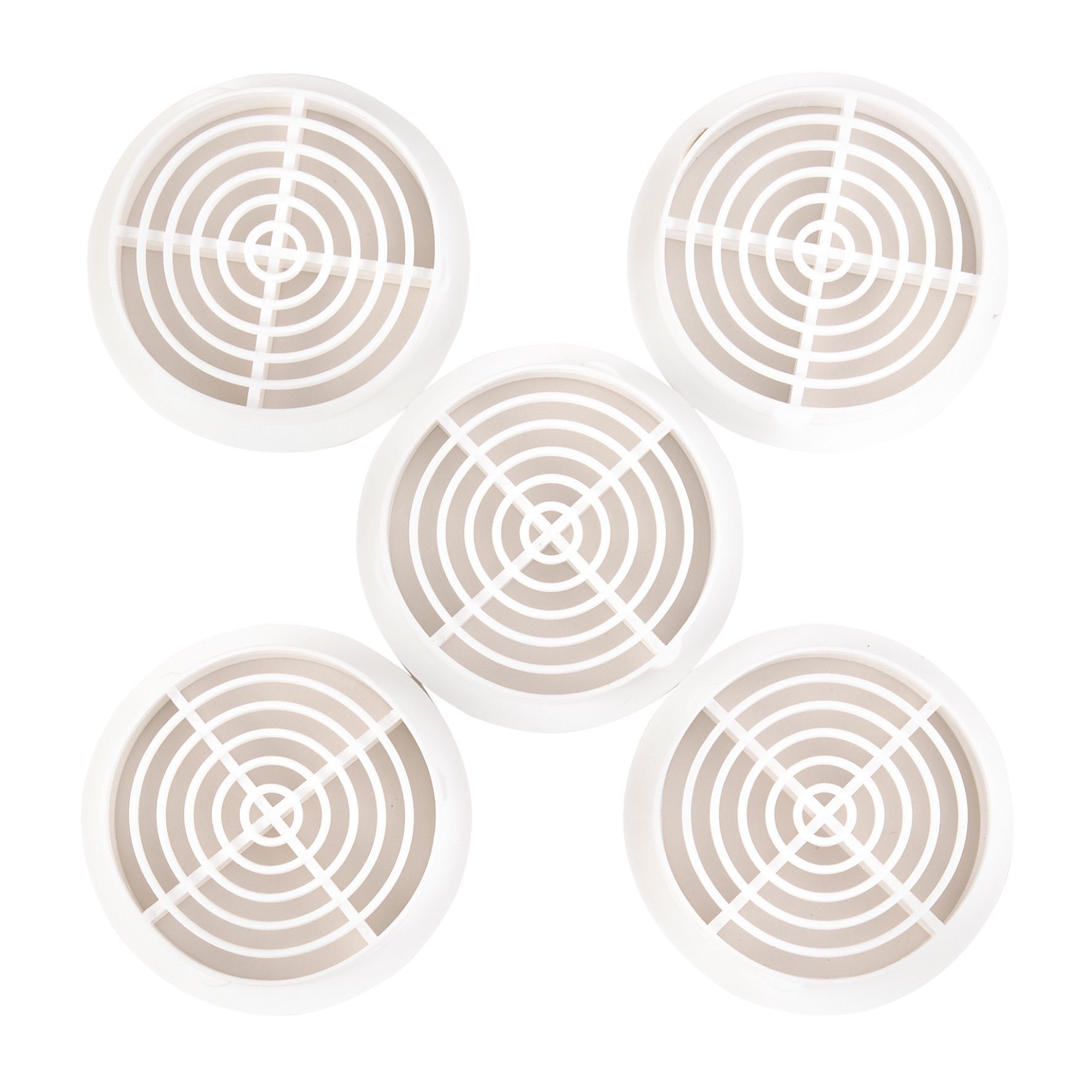 Manrose Circular Soffit White Air vent, (Dia)70mm (W)70mm