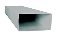 Manrose Grey Flat channel ducting, (L)1m (Dia)100mm