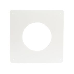 Manrose White Ducting wall plate (Dia)100mm