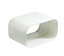 Manrose White Flat channel ducting connector (Dia)125mm (W)150mm