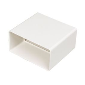 Manrose White Flat channel ducting connector (W)110mm