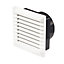 Manrose White Square Applications requiring low extraction rates Fixed louvre vent, (H)110mm (W)110mm