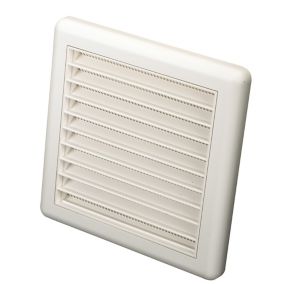 Manrose White Square Applications requiring low extraction rates Fixed louvre vent V1170W, (H)140mm (W)140mm
