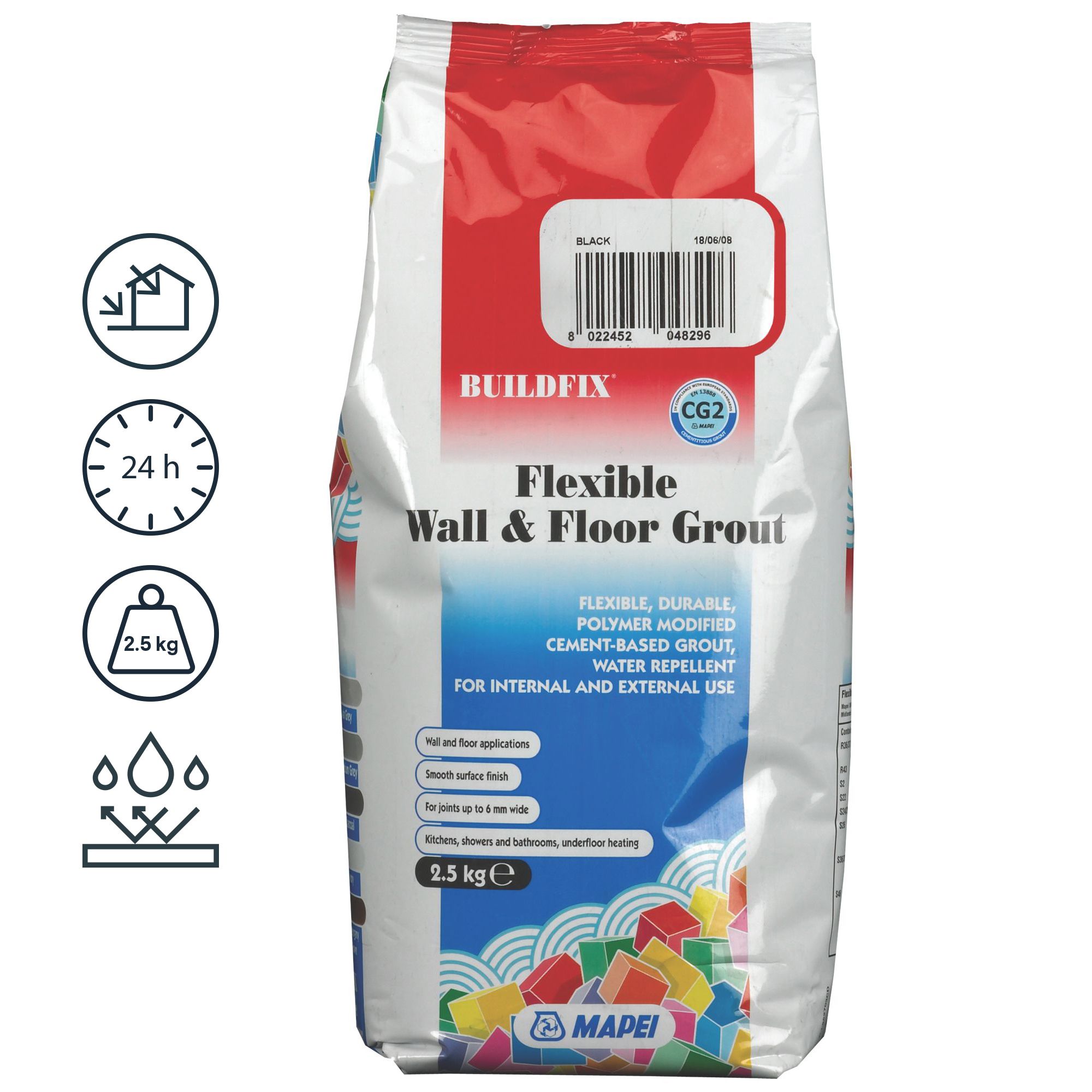 Mapei Flexible Black Grout, 2.5kg