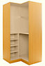Maple effect Corner wardrobe cabinet (H)2112mm (W)1060mm