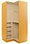 Maple effect Corner wardrobe cabinet (H)2112mm (W)1060mm