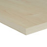 Maple effect Fully edged Chipboard Furniture board, (L)0.8m (W)200mm (T)18mm