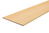Maple effect Semi edged Chipboard Furniture board, (L)2.5m (W)200mm (T)18mm