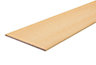 Maple effect Semi edged Chipboard Furniture board, (L)2.5m (W)600mm (T)18mm