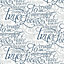 Marcel Wanders Blue & white Text Wallpaper
