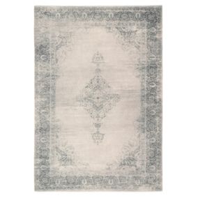 Mary Lou Cream Traditional Extra large Rug, (L)280cm x (W)195cm