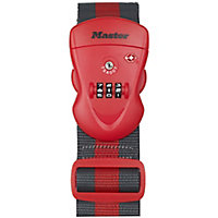 Master Lock Red Combination Luggage strap