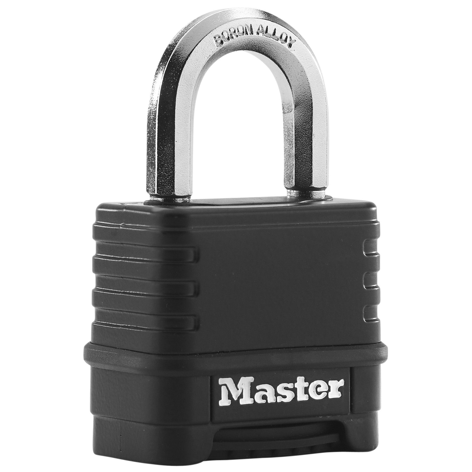 Master Lock Weather tough Zinc & Boron carbide Combination Padlock (W ...