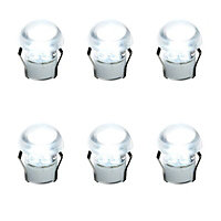 Masterlite Clear Mains-powered LED Cabinet light IP20, Pack of 6