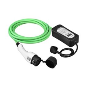 Masterplug 10A 2.3kW Mode 2 3-pin plug to Type 2 Electrical vehicle charging cable 5m