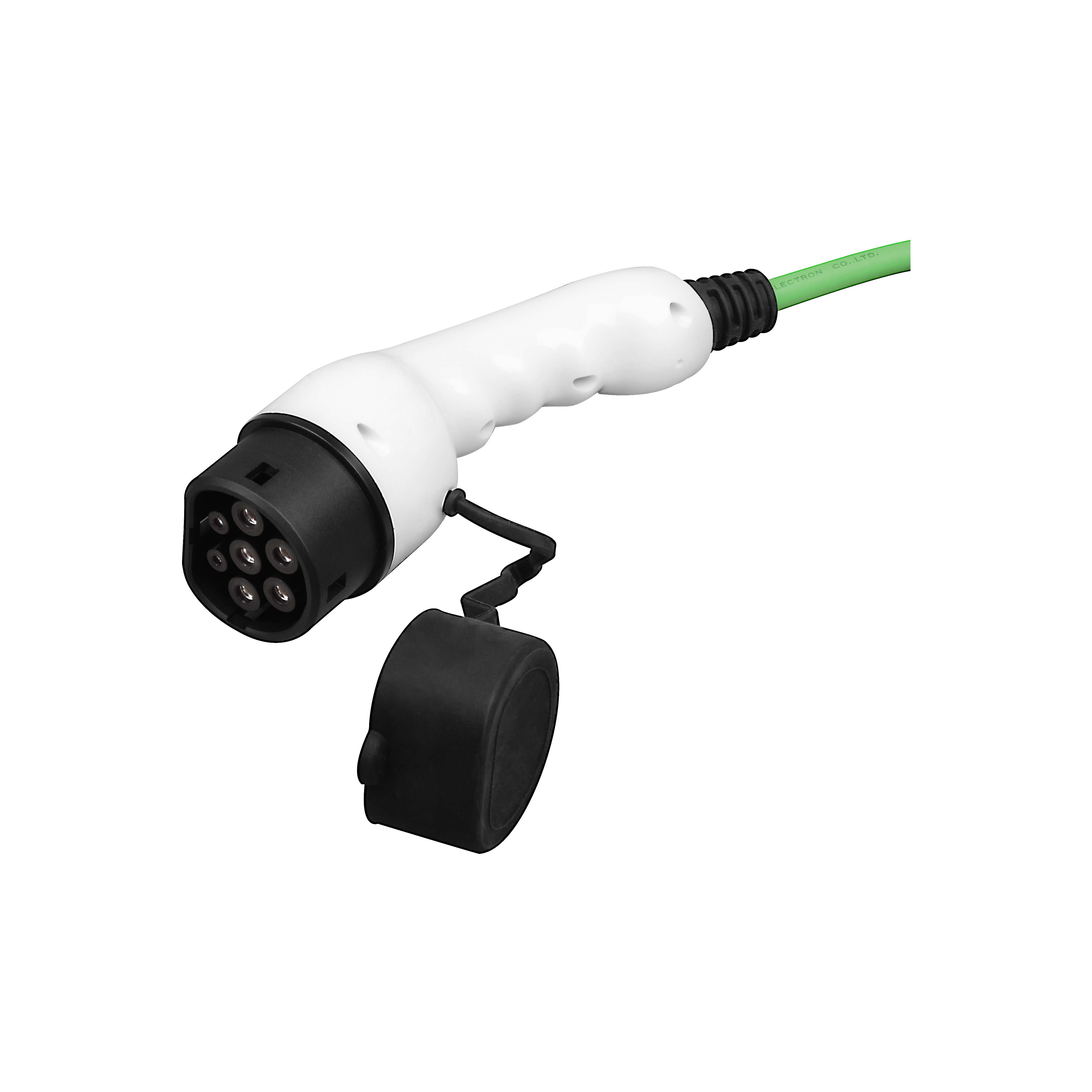 Masterplug 10A 2.3kW Mode 2 3-pin plug to Type 2 Electrical vehicle charging cable 5m