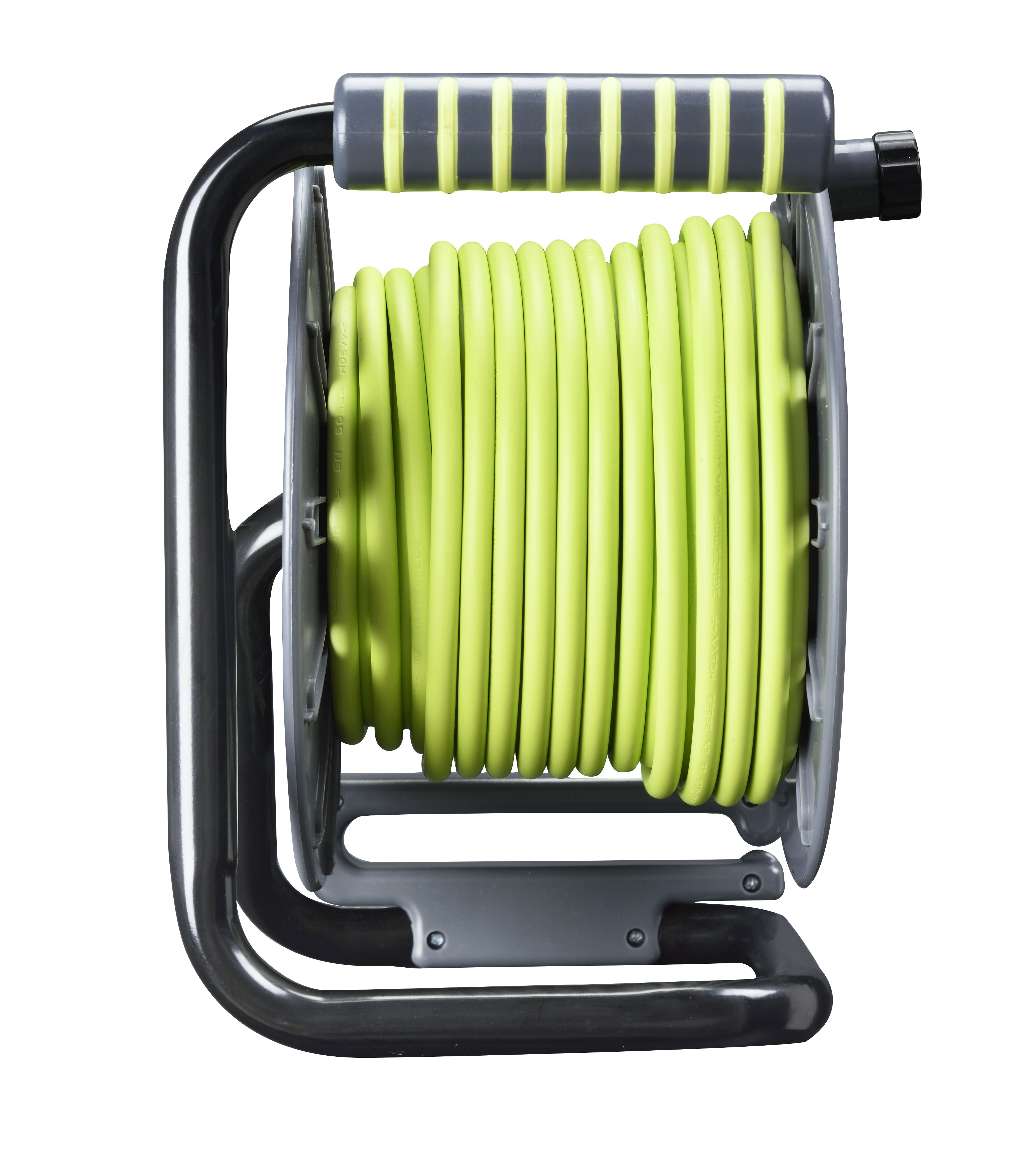 Masterplug 2 socket Cable reel with USBs, 20m