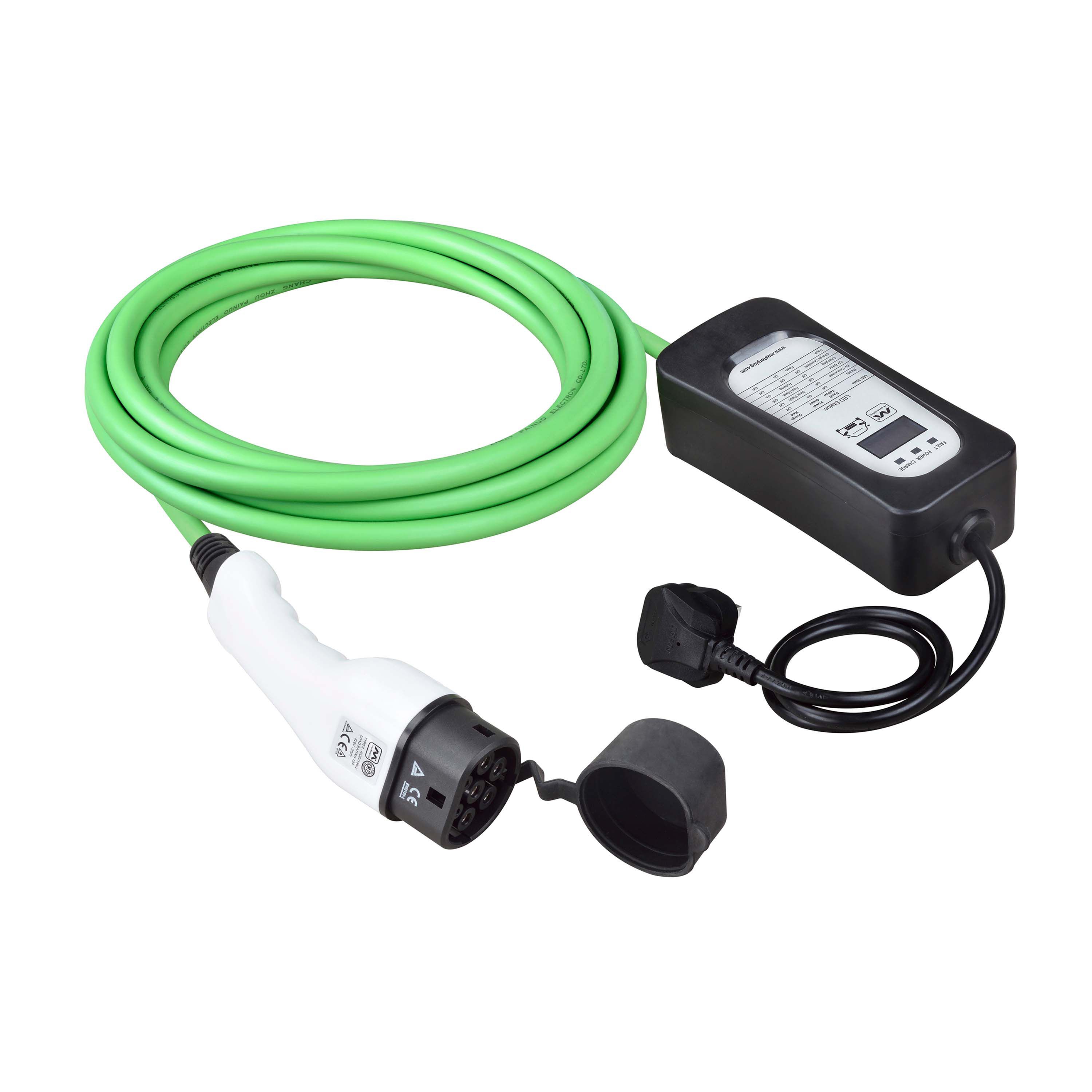 Masterplug 32A 7kW Mode 3 Type 2 to Type 1 Electrical vehicle 