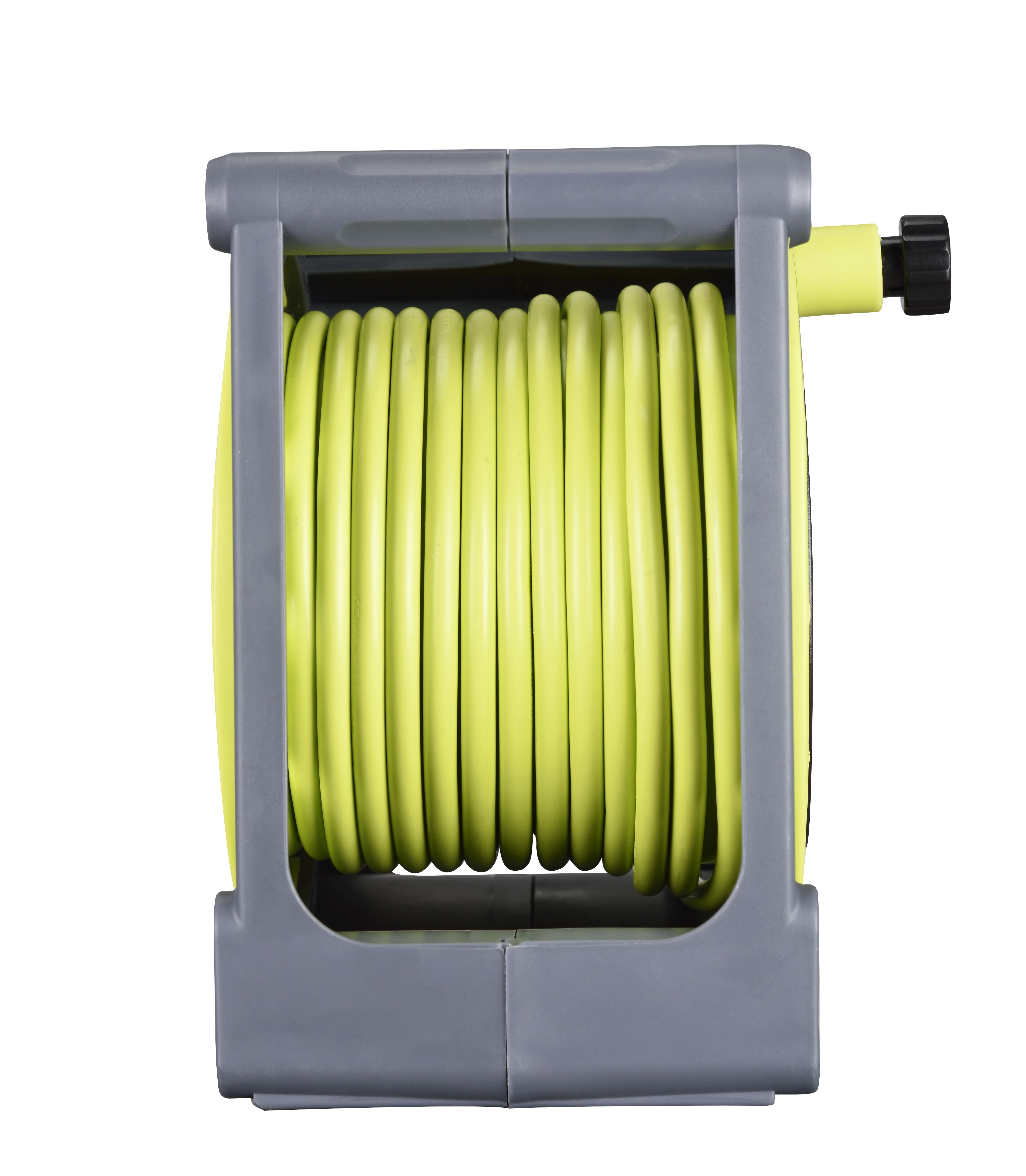Masterplug 4 socket Grey & green Indoor & outdoor Cable reel, 15m