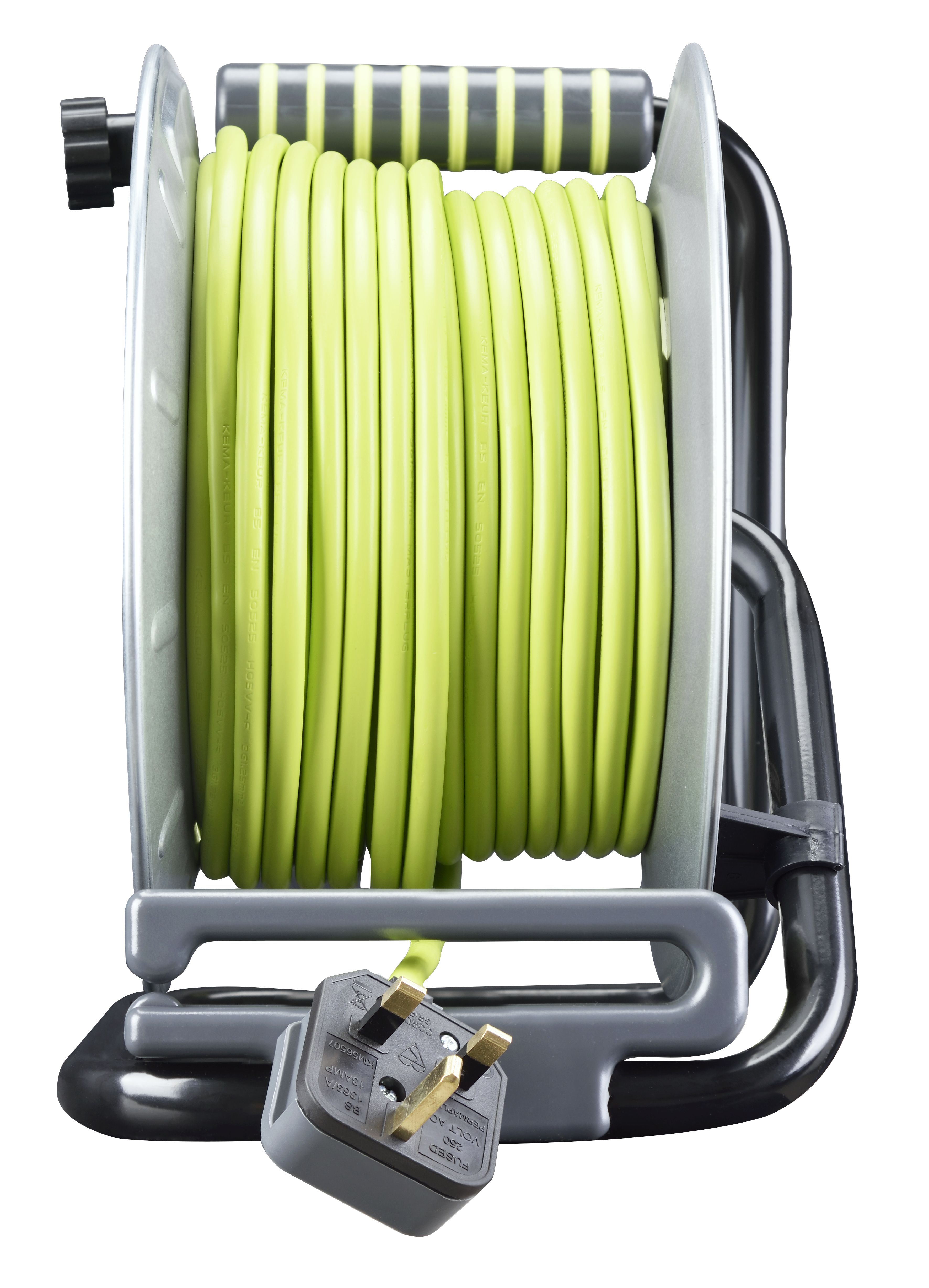 Masterplug 4 socket Indoor & outdoor Cable reel, 25m