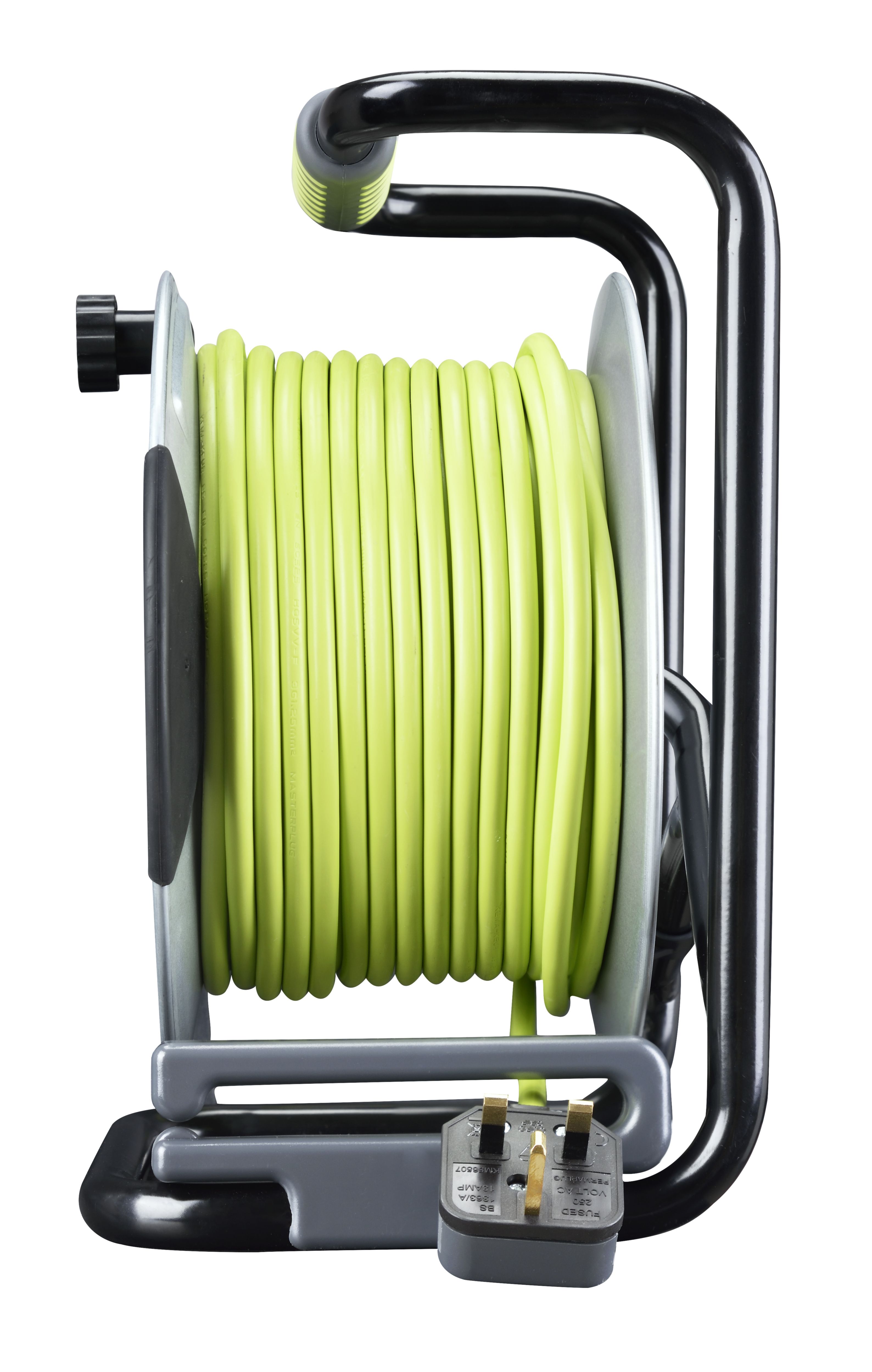 Masterplug Anti Twist 4 socket Indoor & outdoor Cable reel, 30m