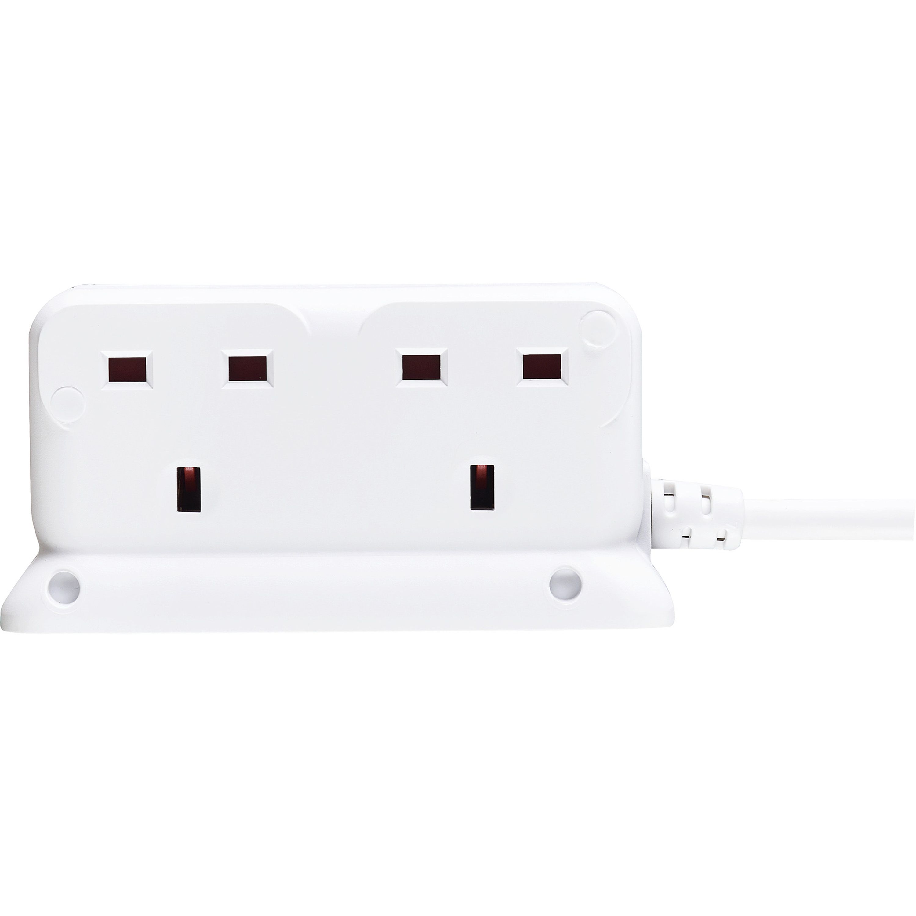 Masterplug BDFN110-BD Basic 4 socket White Extension lead, 1m