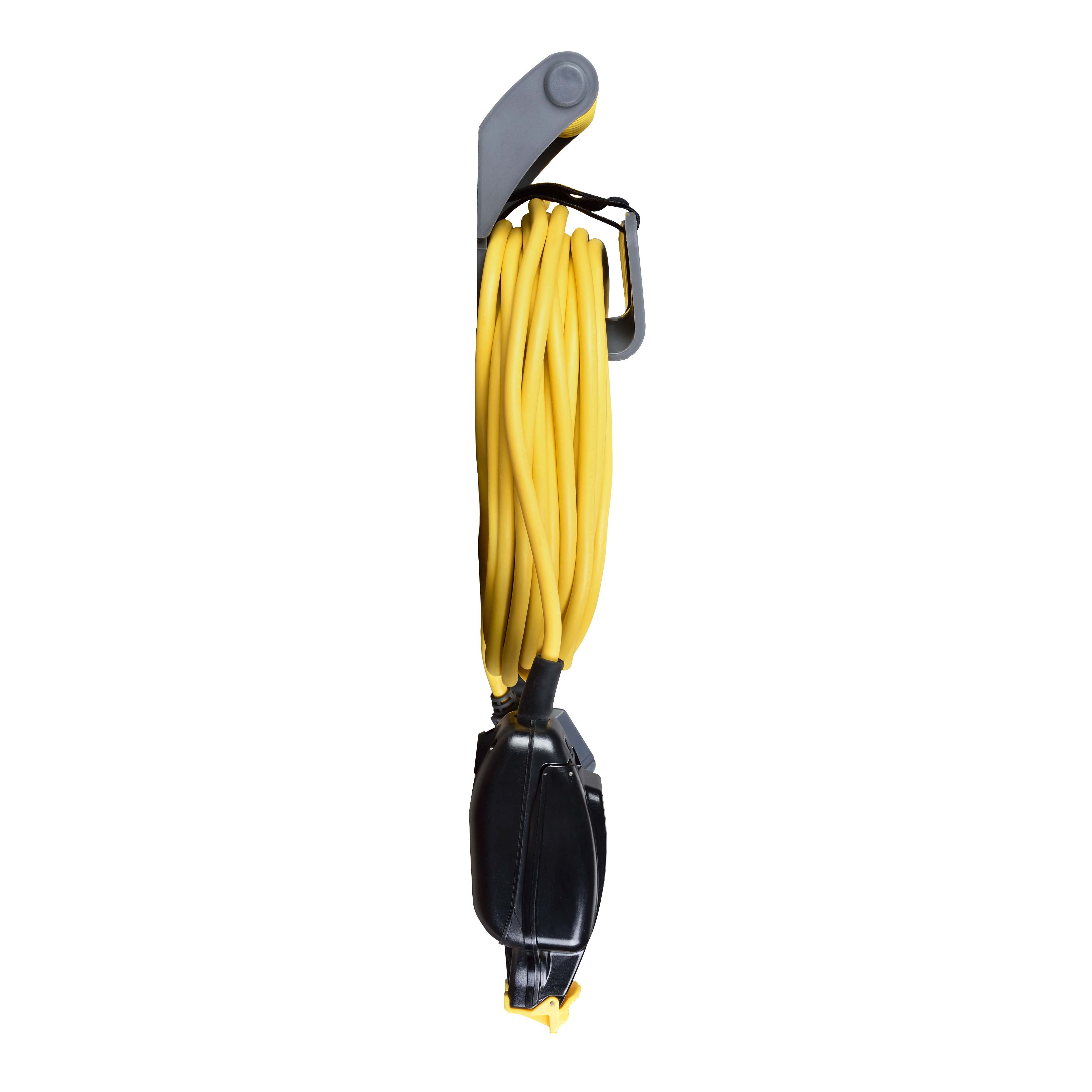 Masterplug IP54 Rated 1 socket 13A Grey & yellow Extension lead, 15m