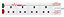 Masterplug Surge 4 socket Unswitched Surge protected White Extension lead, 2m, Pack of 2
