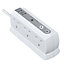 Masterplug Surge White 6 socket Extension lead with USB, 2m