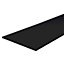 Matt Black Fully edged Chipboard Furniture board, (L)0.8m (W)300mm (T)18mm