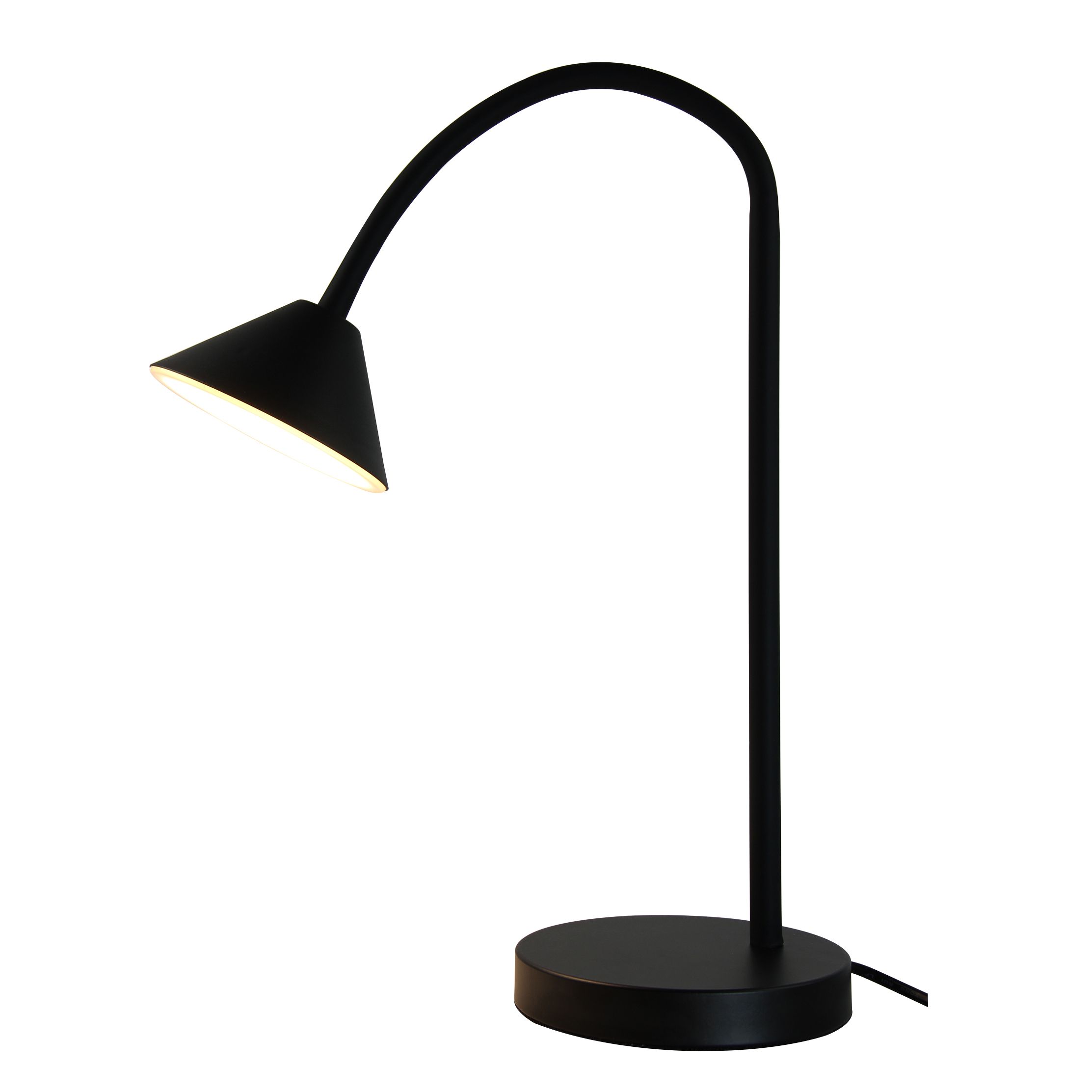 Goodhome taphao matt black deals led table light