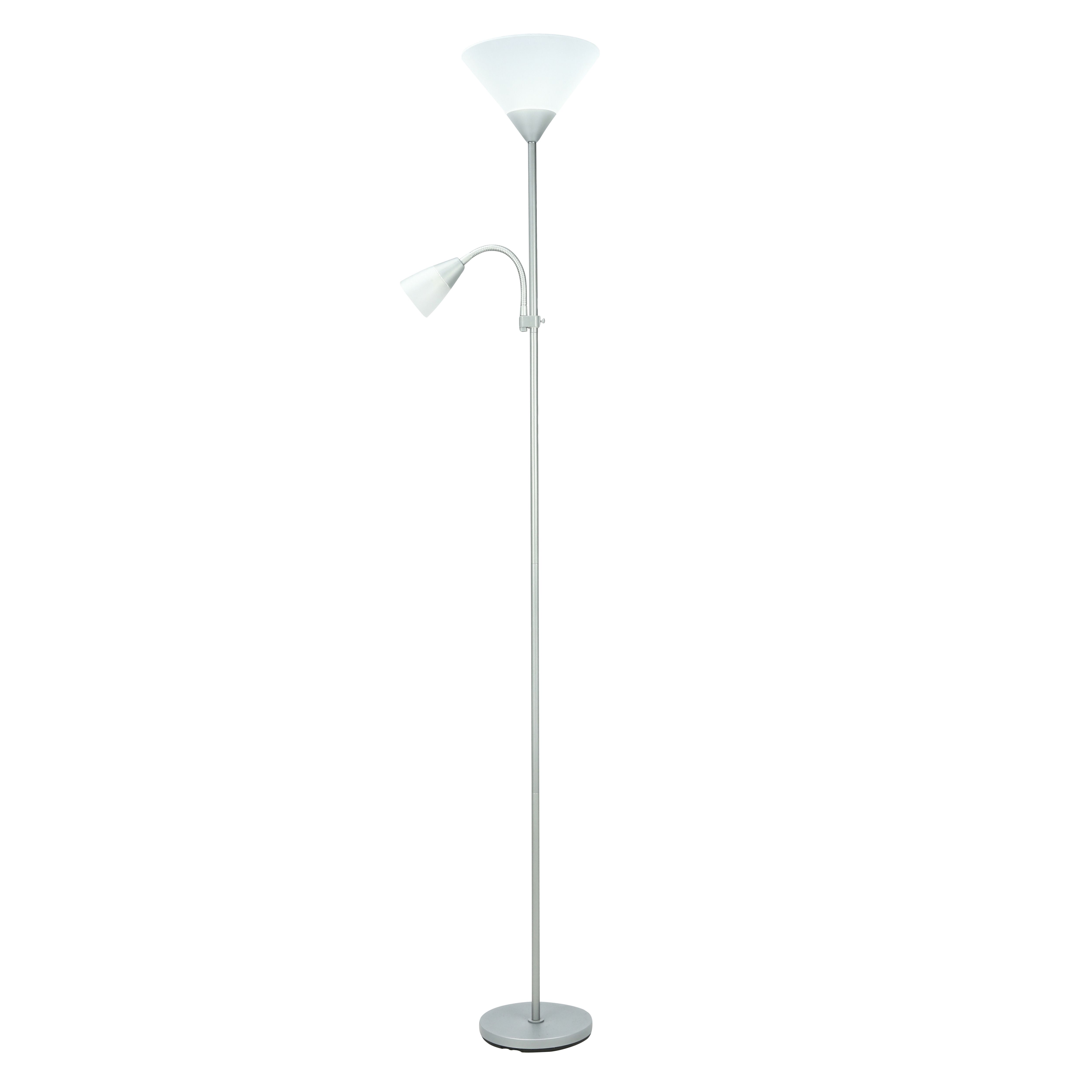 Matt Grey Mother & child floor light