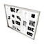 Matt Grey Pine effect Plain Multi Picture frame (H)85.6cm x (W)65.6cm