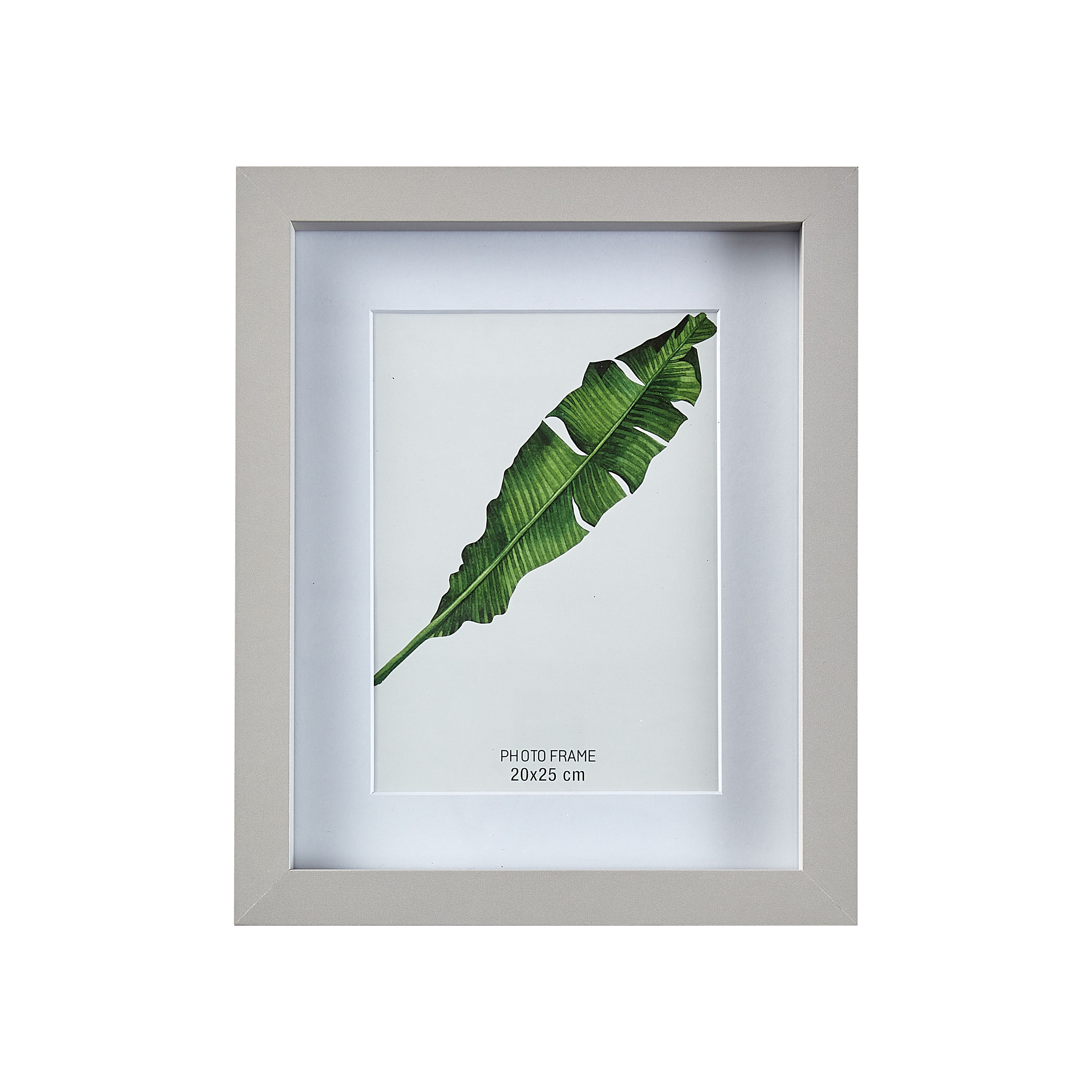 Matt Grey Pine effect Plain Single Picture frame (H)27.6cm x (W)22.6cm