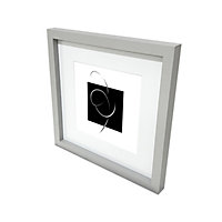 Matt Grey Pine effect Plain Single Picture frame (H)32.6cm x (W)32.6cm