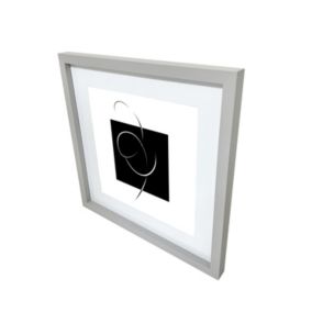 Matt Grey Pine effect Plain Single Picture frame (H)42.6cm x (W)42.6cm