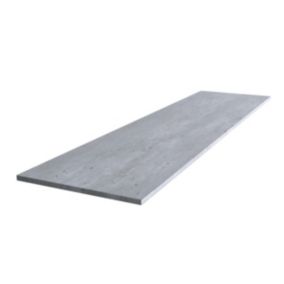 Matt Grey Slate effect Chamfered straight edge Solid core laminate Worktop (T) 1.2cm x (L) 300cm x (W) 38cm