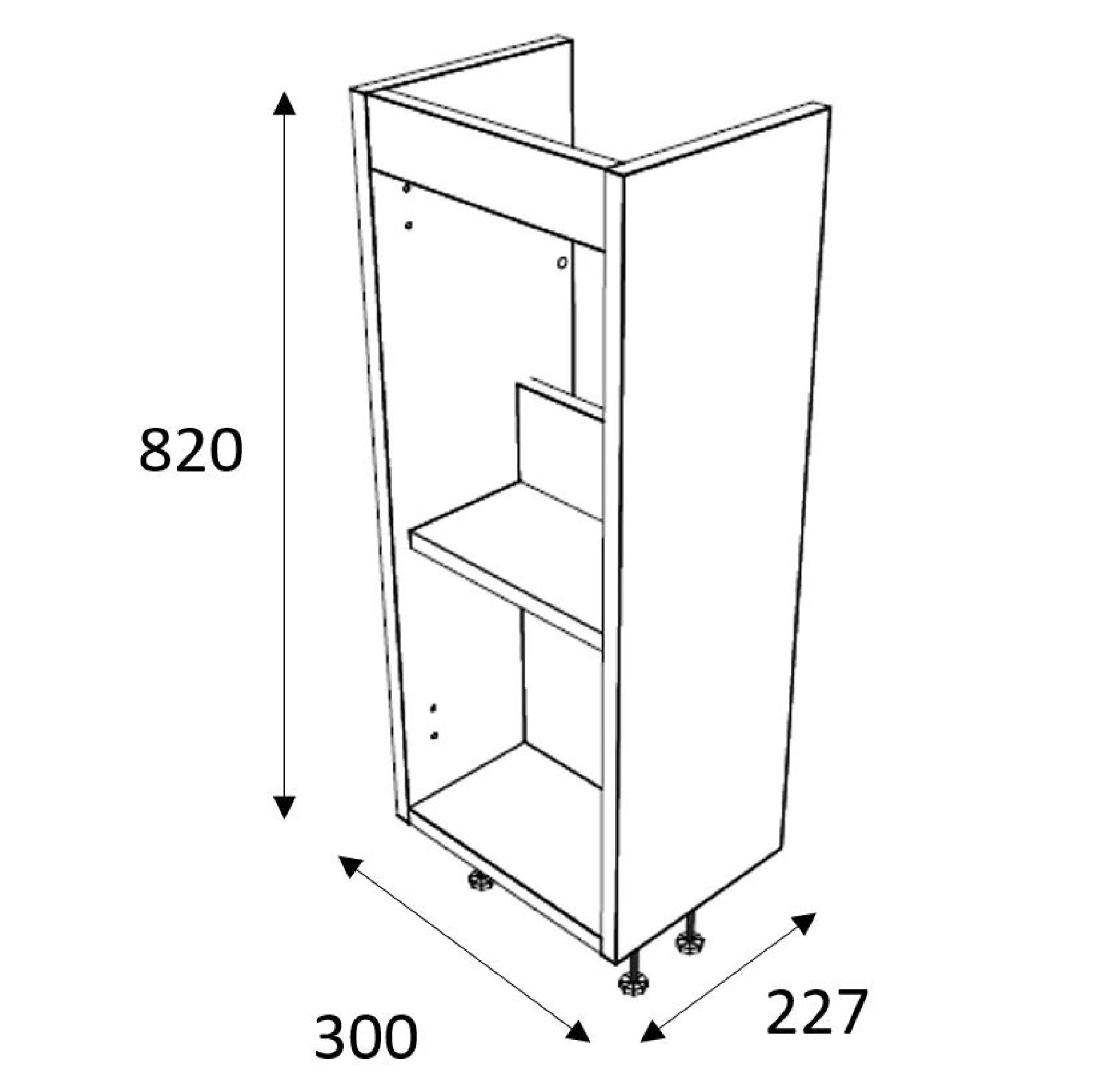 Matt Pink Freestanding Single Bathroom Cabinet (H) 820mm (W) 300mm