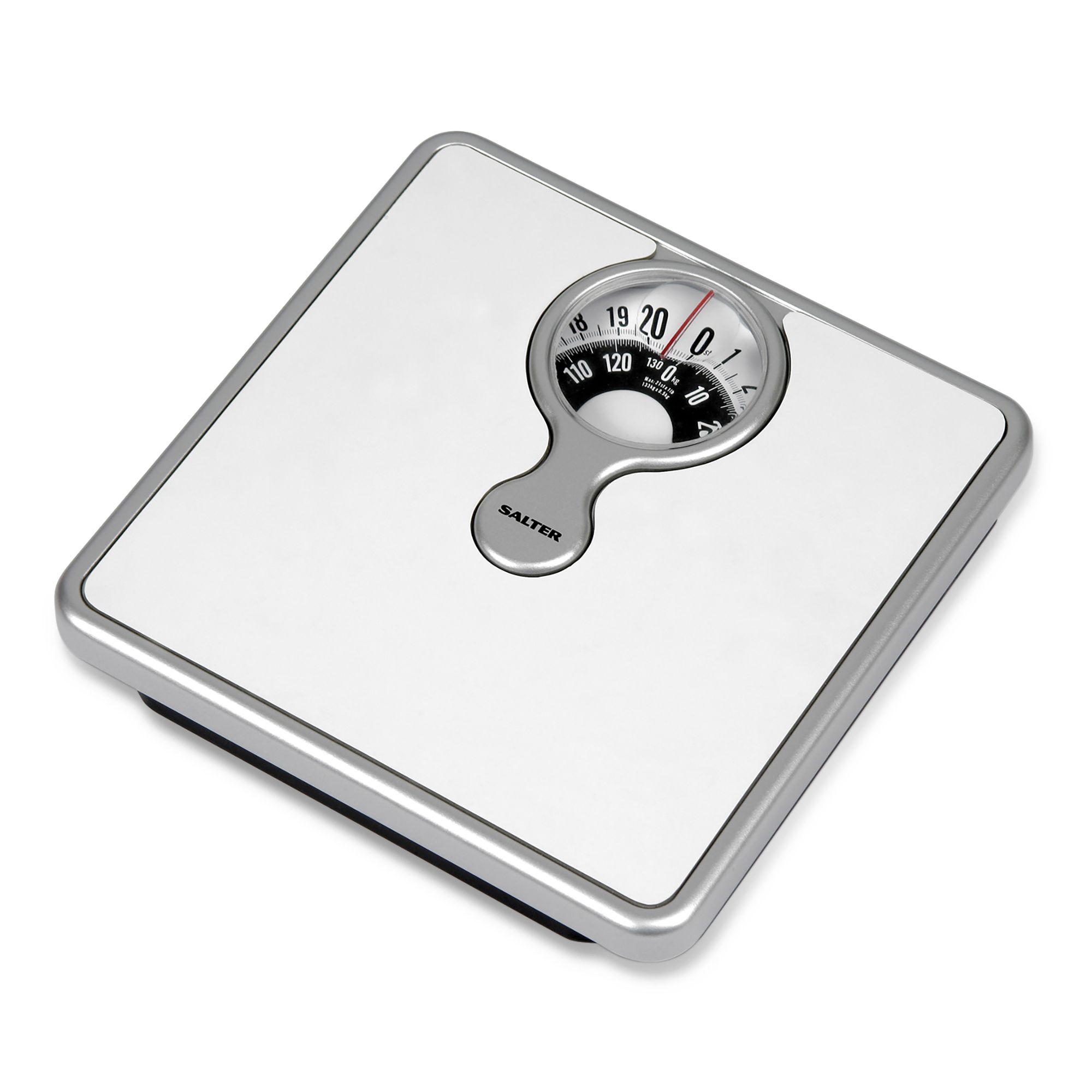 Matt White Compact Mechanical Bathroom scales Tradepoint