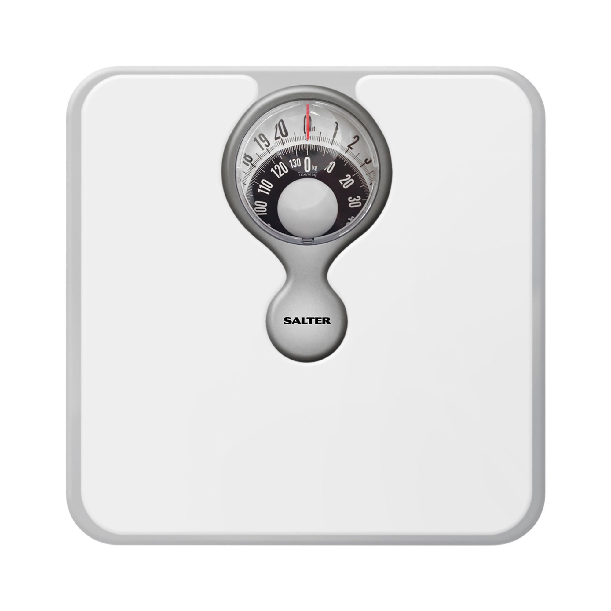 Matt White Compact Mechanical Bathroom scales